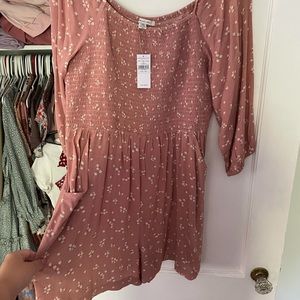 AE floral long sleeve romper!